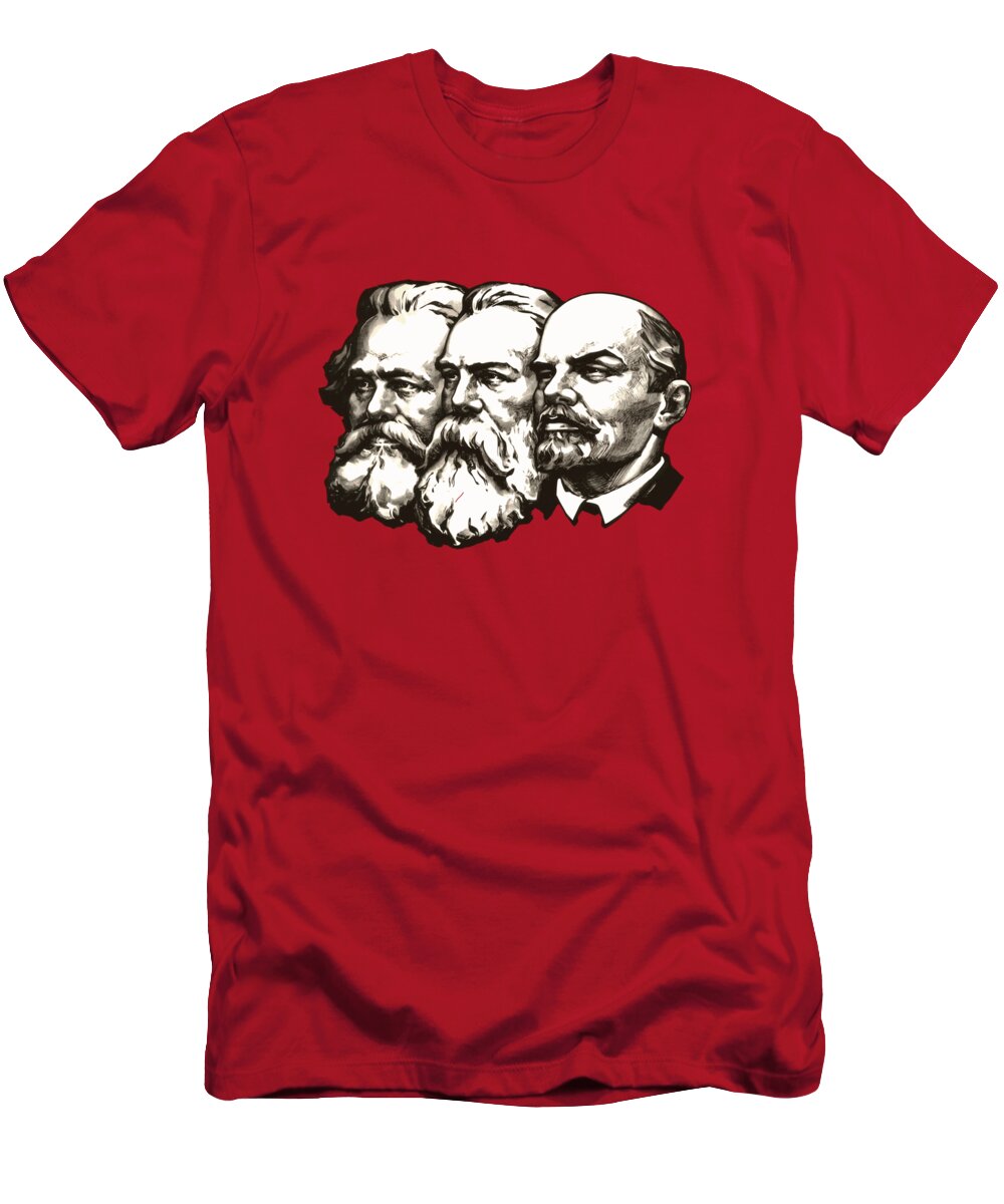 invoegen Regelmatigheid emulsie Marx, Engels and Lenin T-Shirt by Beltschazar - Pixels