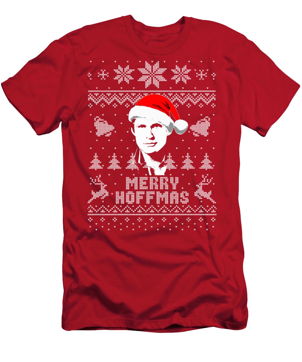 Winter T-Shirt featuring the digital art Merry Hoffmas Parody Christmas Shirt by Megan Miller