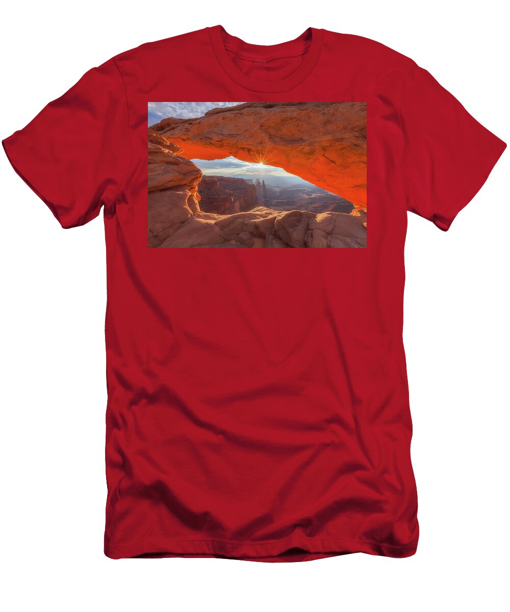 Sunrise T-Shirt featuring the photograph Mesa's Sunrise by Darren White