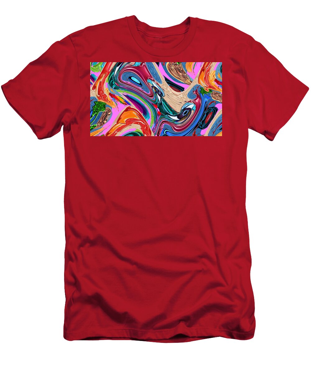 Digital T-Shirt featuring the digital art My Eyes are Watching You by Ronald Mills