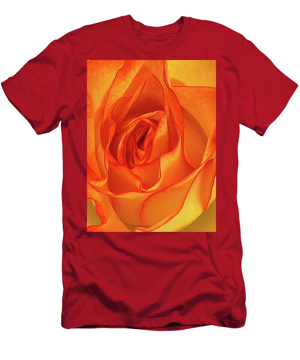 Tl Wilson Photography T-Shirt featuring the photograph Orange Euphoria 2 by Teresa Wilson