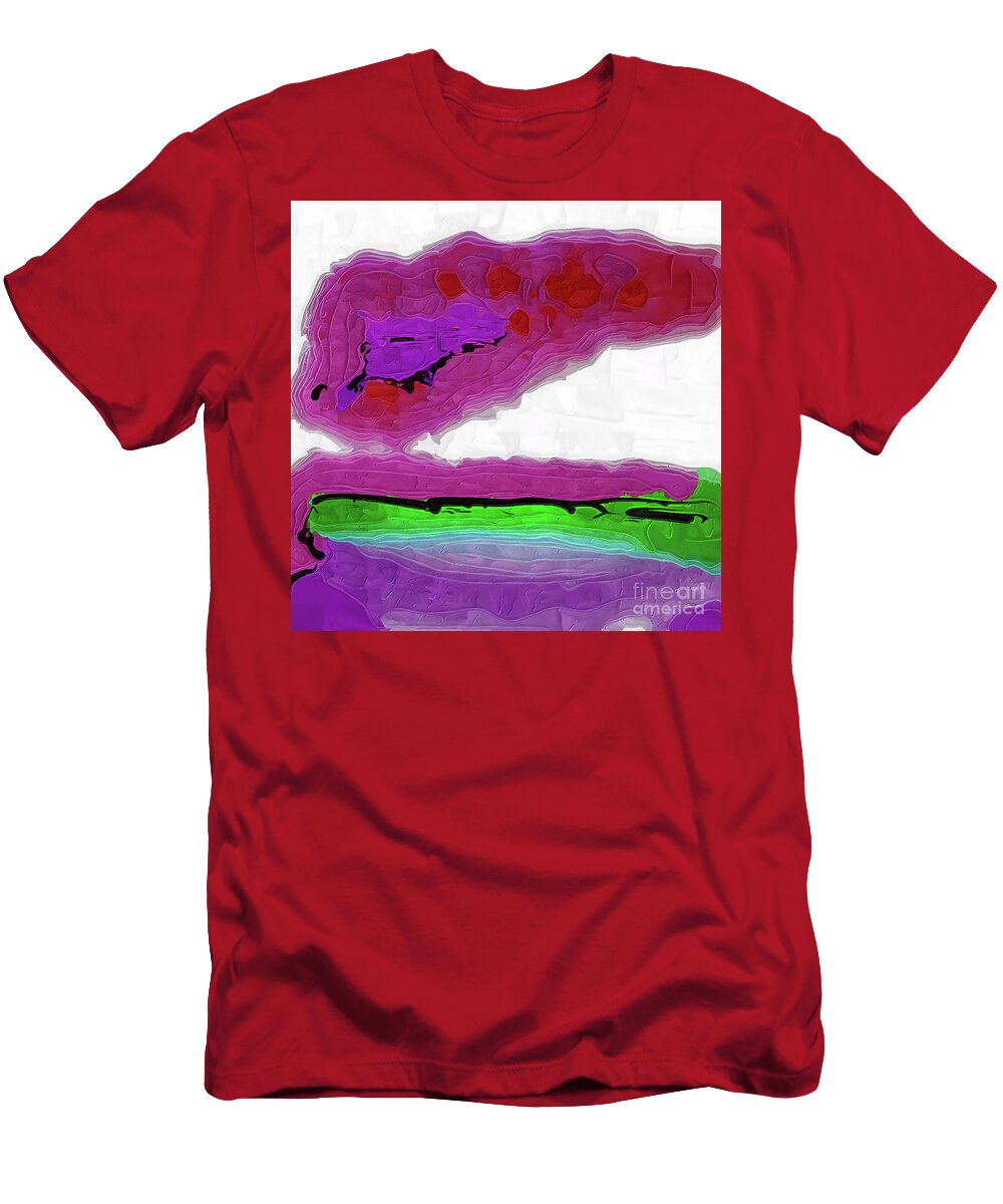 Digital-painting T-Shirt featuring the painting Pink Sherbert by Kirt Tisdale