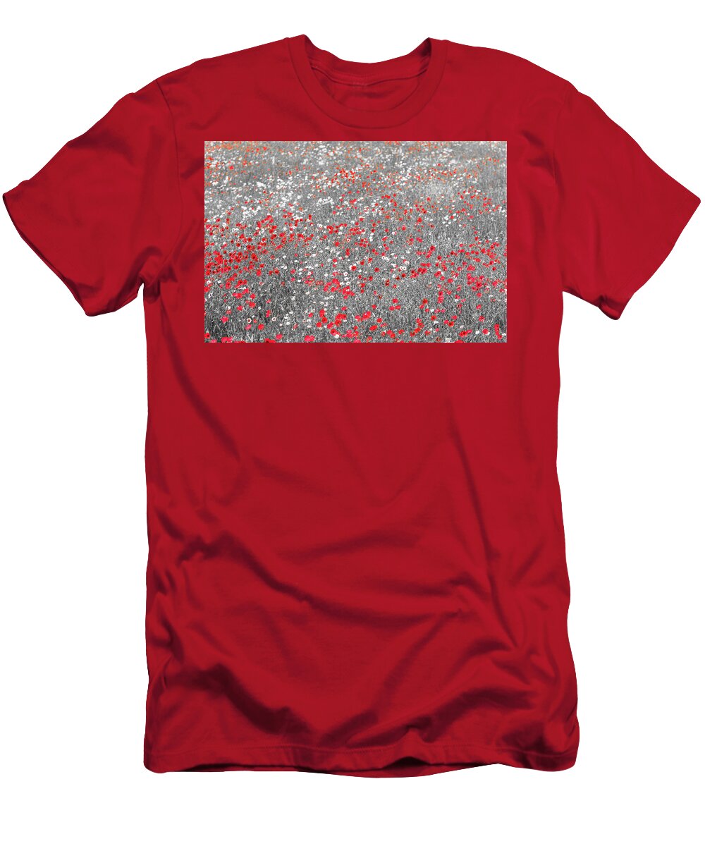 Poppies T-Shirt featuring the photograph Poppy Field by Stuart Allen