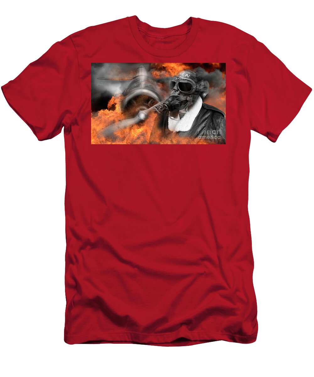 Aviation T-Shirt featuring the photograph Premonition by Bob Christopher