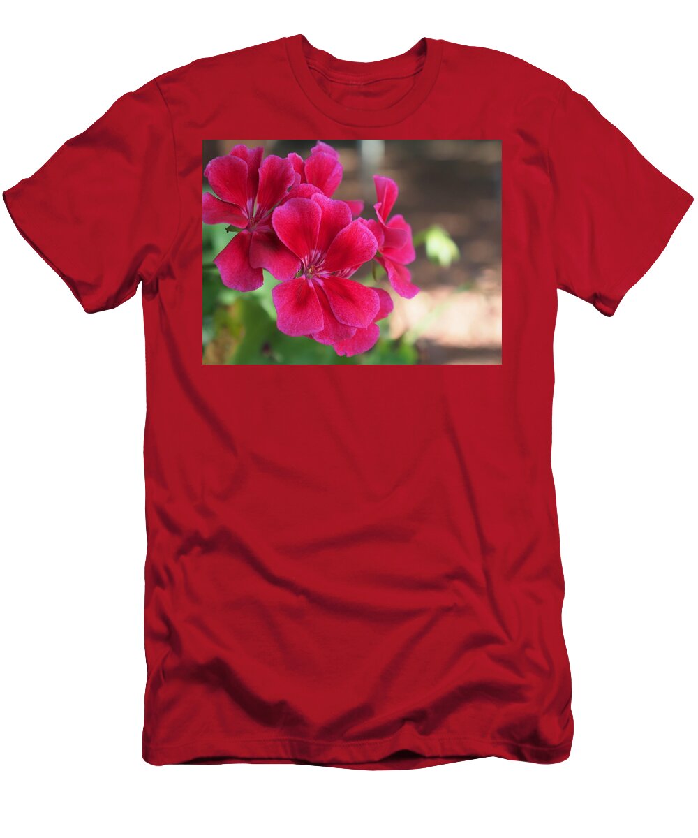 Red T-Shirt featuring the photograph Pretty Flower 5 by C Winslow Shafer