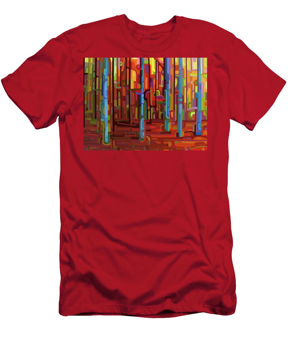 Original T-Shirt featuring the painting Promenade by Mandy Budan