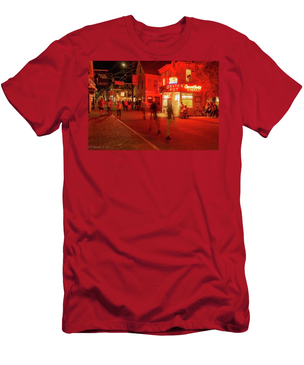 Street Scene T-Shirt featuring the photograph Provincetown by David Lee