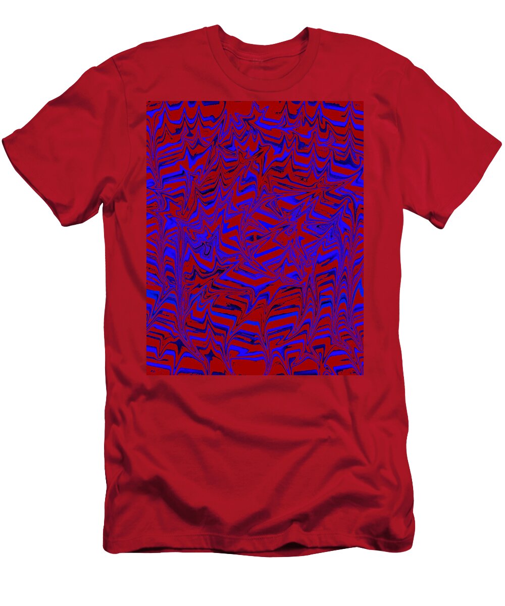 Digital T-Shirt featuring the digital art Psychedelic Drip by Ronald Mills