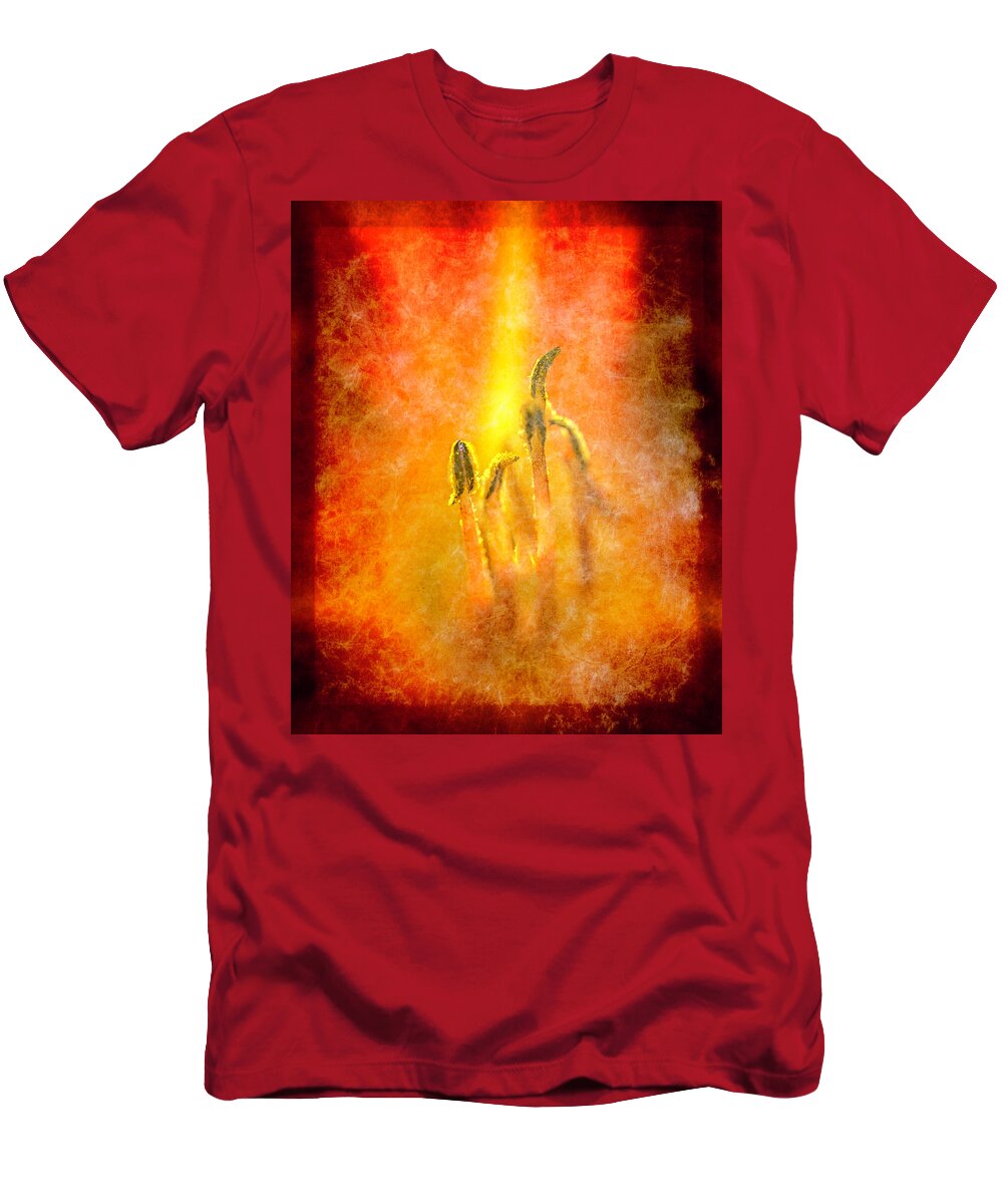 Art T-Shirt featuring the photograph Raging Fire by Norman Reid