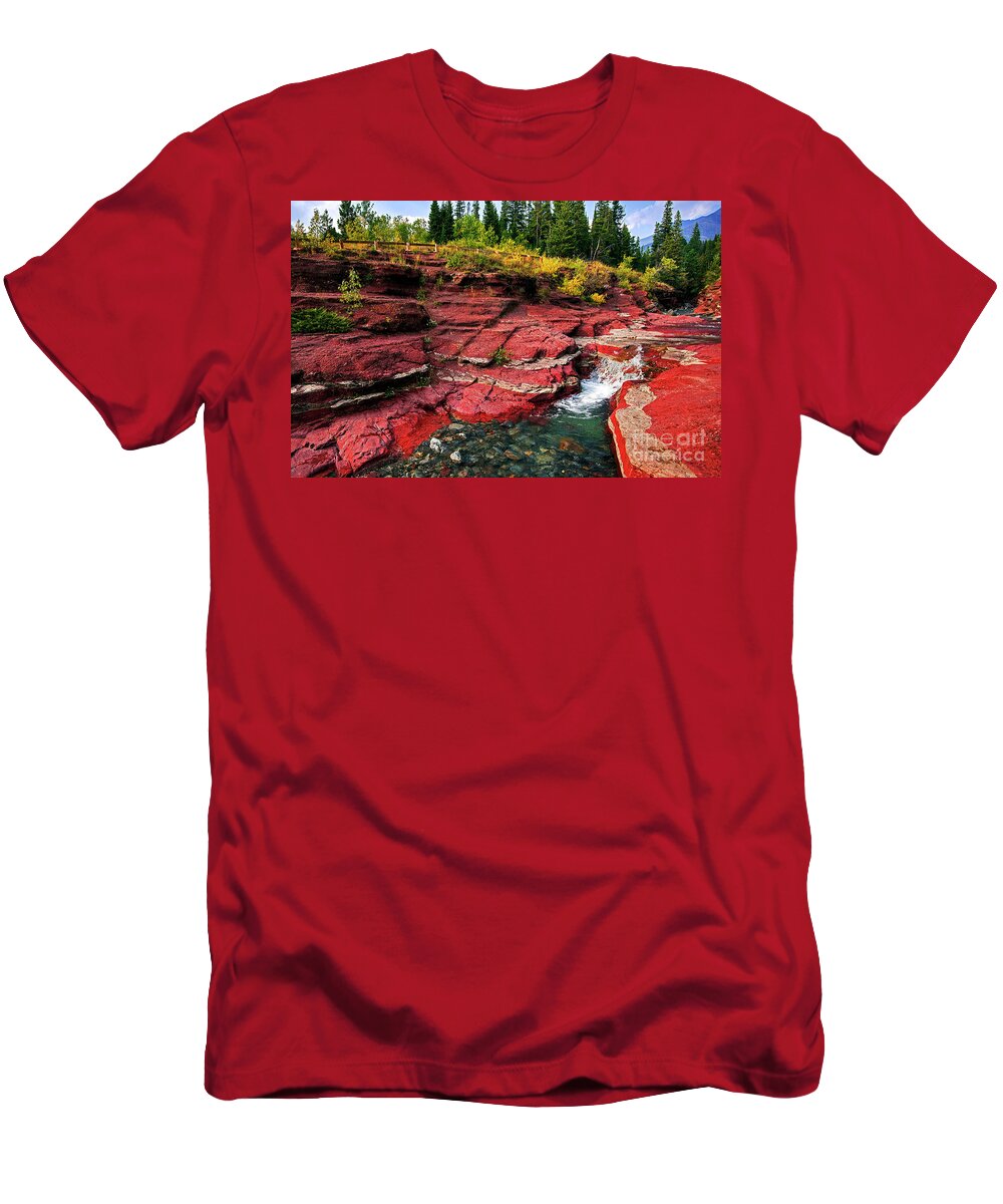 voks som resultat arrestordre Red Rock Canyon, Waterton Lakes National Park, Alberta, Canada T-Shirt by  Yefim Bam - Pixels