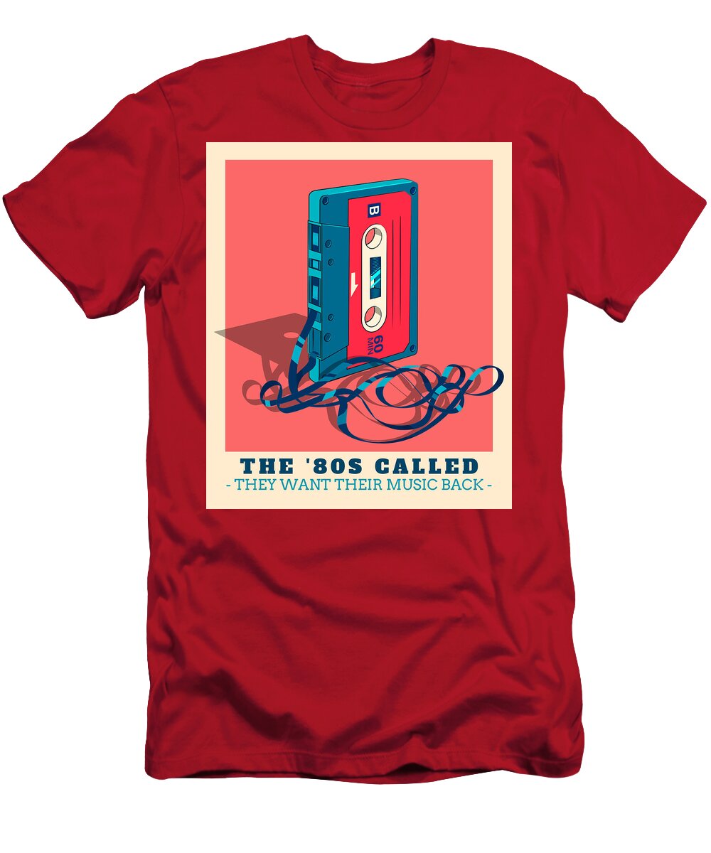 Retro 80s Design Featuring A Cassette T-Shirt Dastay Pixels