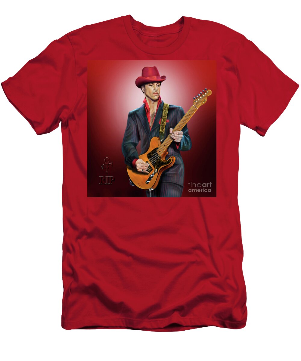 The Artist T-Shirt featuring the painting Rip The Artist by Reggie Duffie
