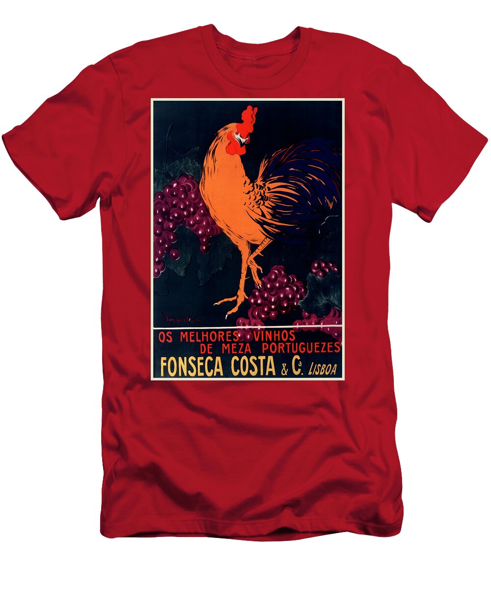 Rooster and Grapes T-Shirt by Mark White - Pixels
