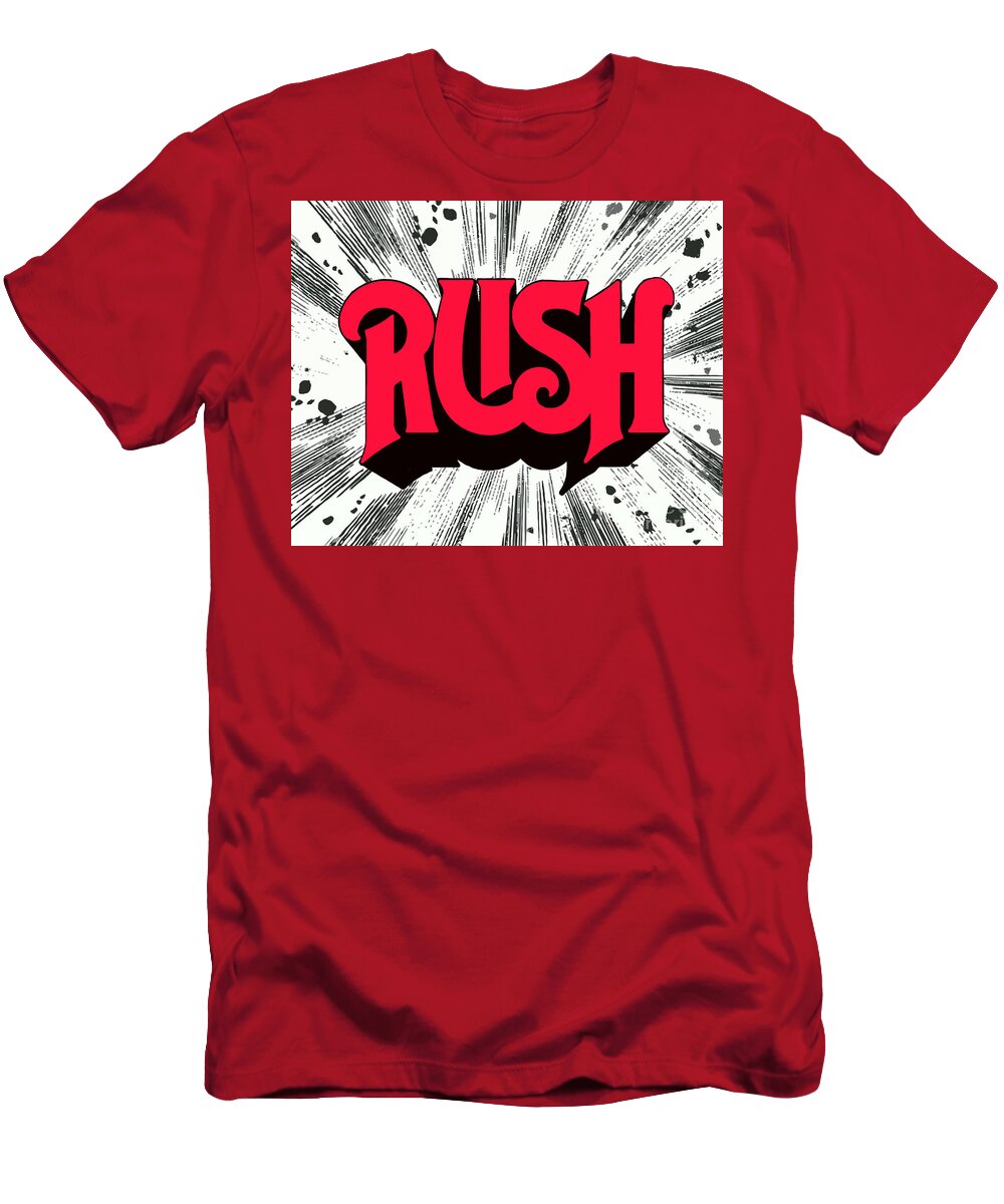 Rush T-Shirt featuring the photograph Rush First Album Cover by Action