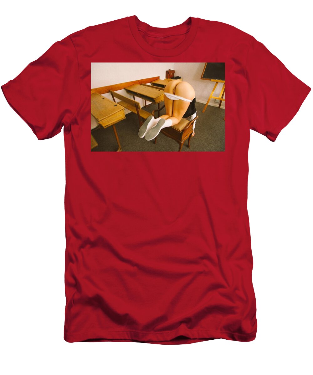 Naughty T-Shirt featuring the photograph Samantha on the piano stool by Asa Jones