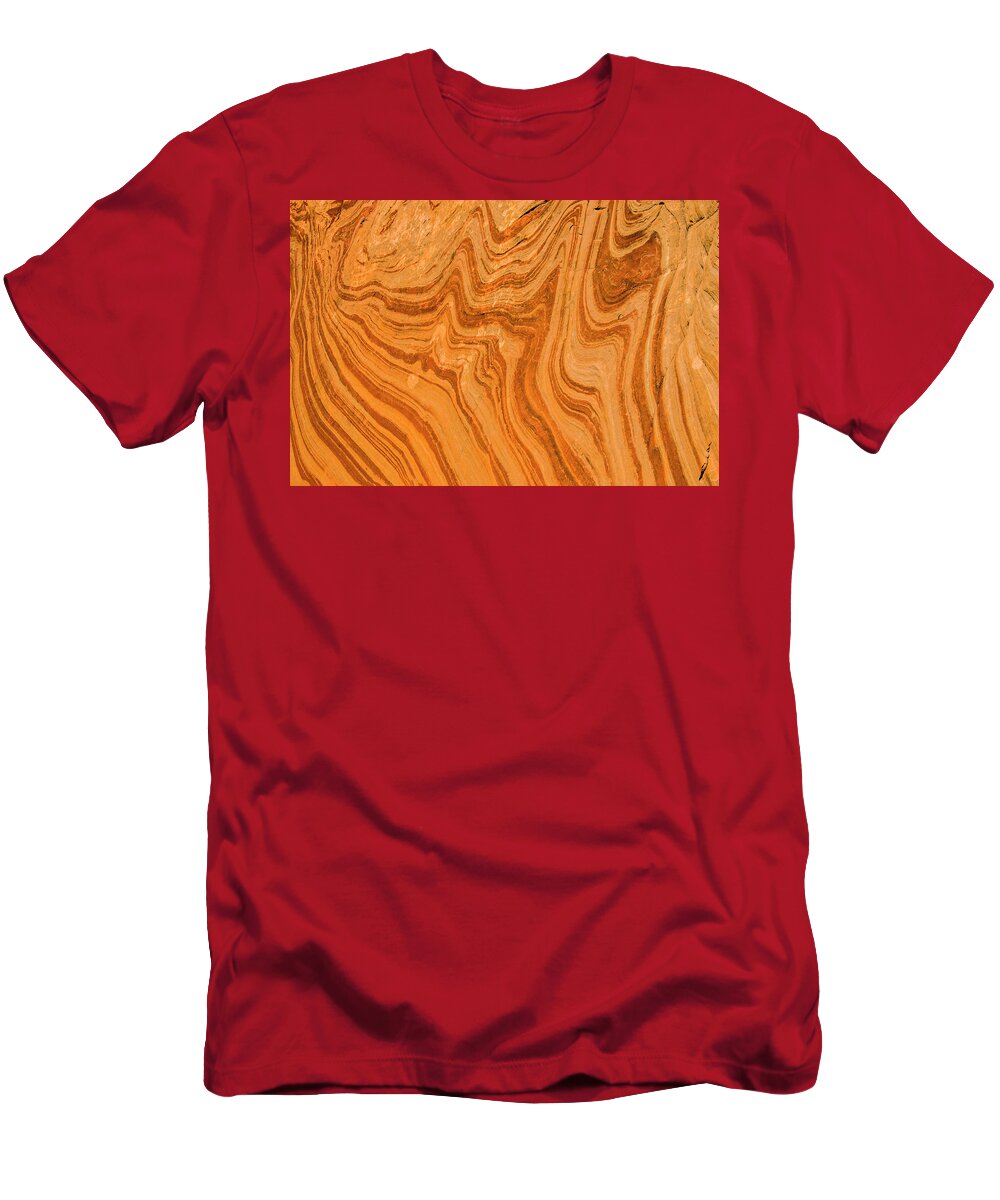 Abstract T-Shirt featuring the photograph Sandstone Palette by Doug Scrima