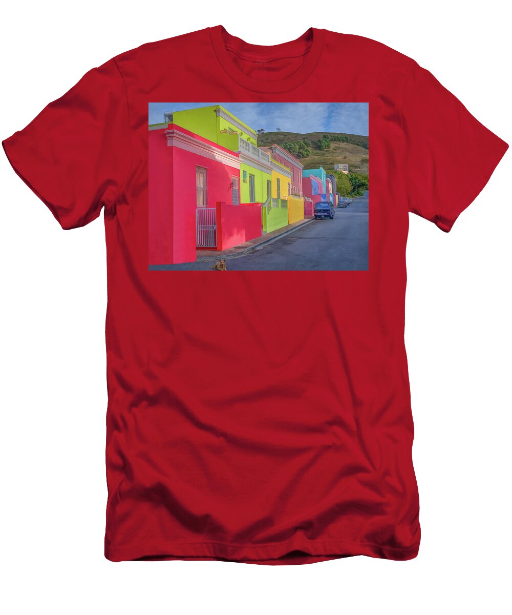 South Africa T-Shirt featuring the photograph Saturday Morning in Cape Town by Marcy Wielfaert