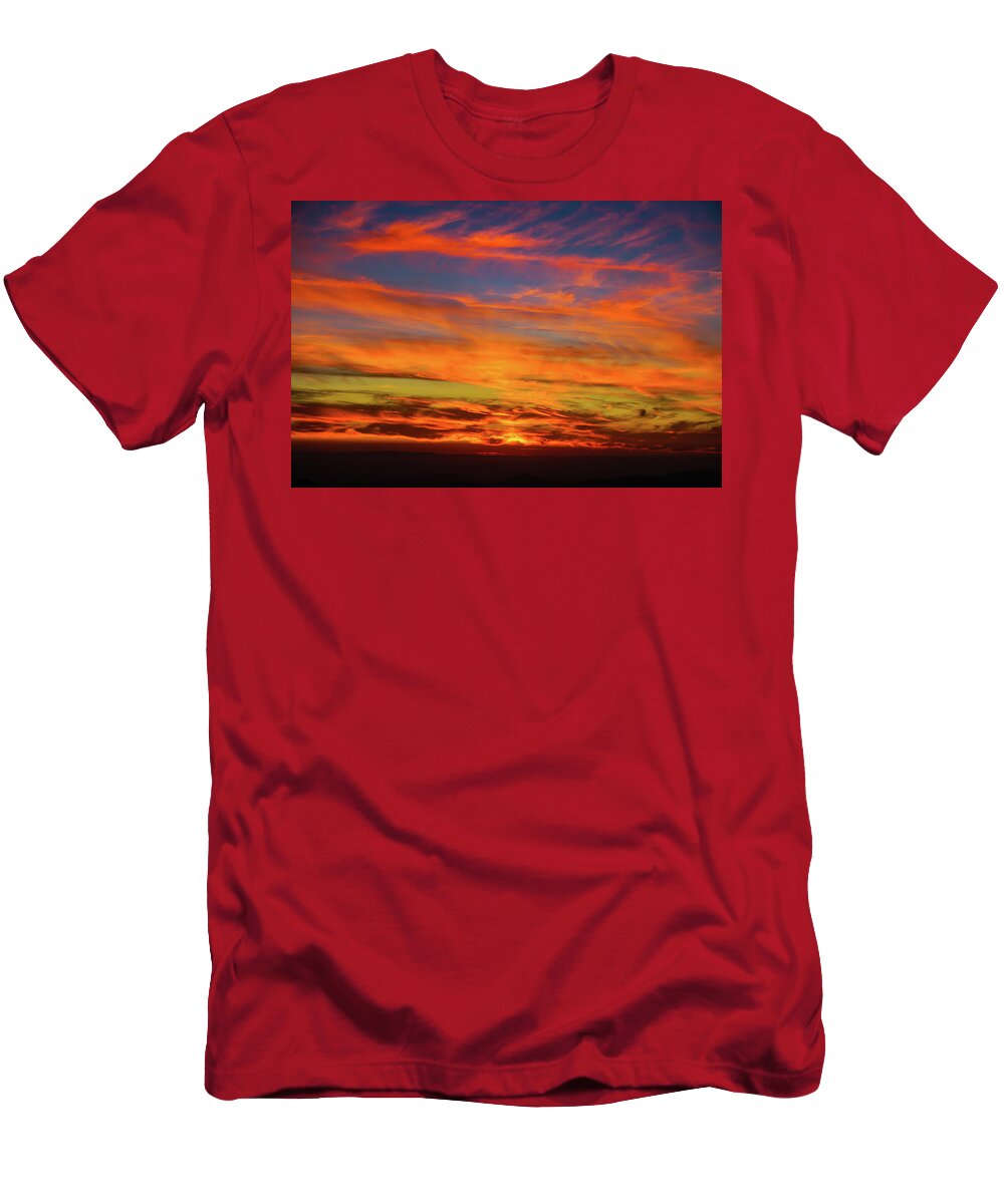 Sunset T-Shirt featuring the photograph September Sky by Brett Harvey