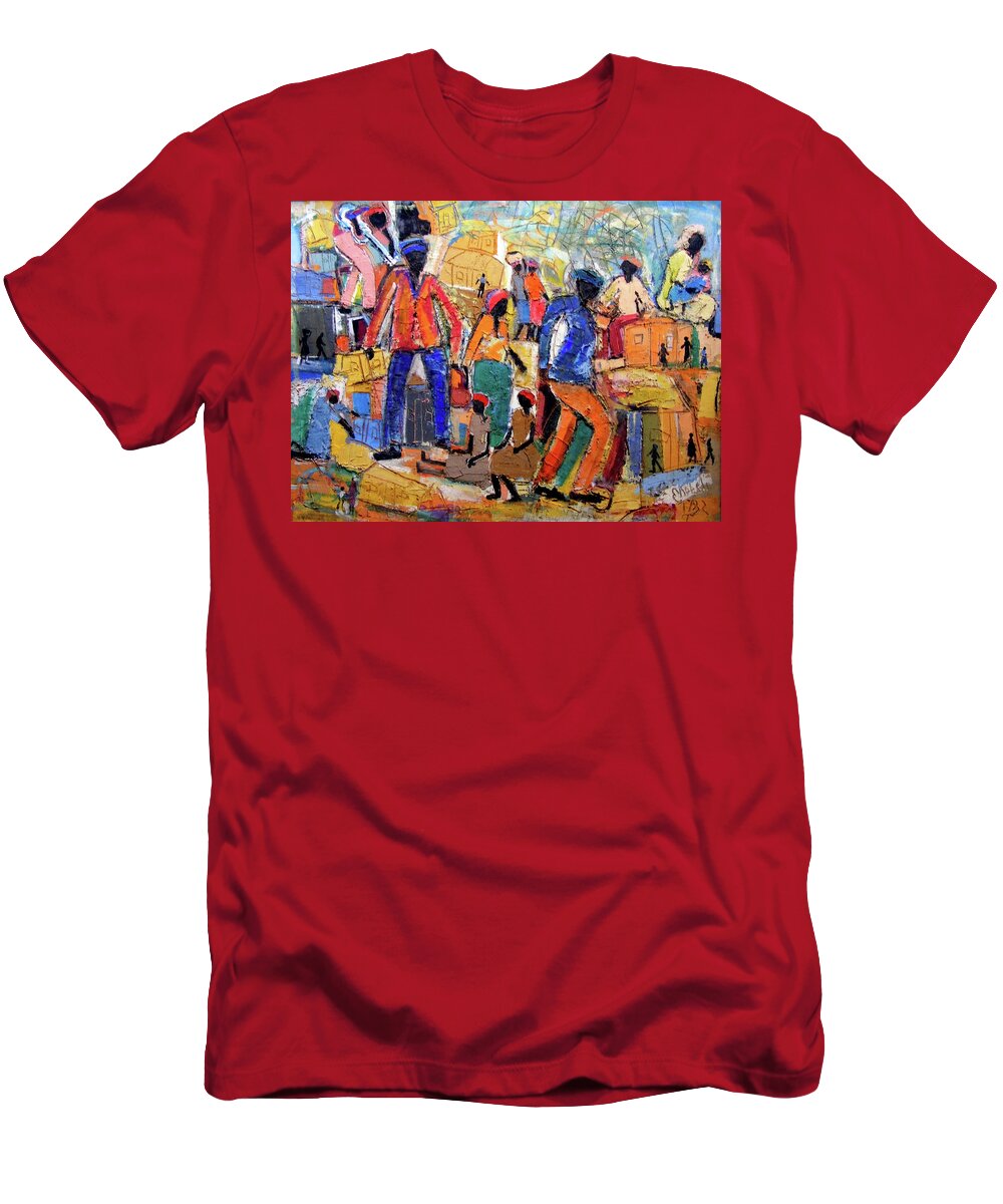  T-Shirt featuring the painting She Called Me by Eli Kobeli