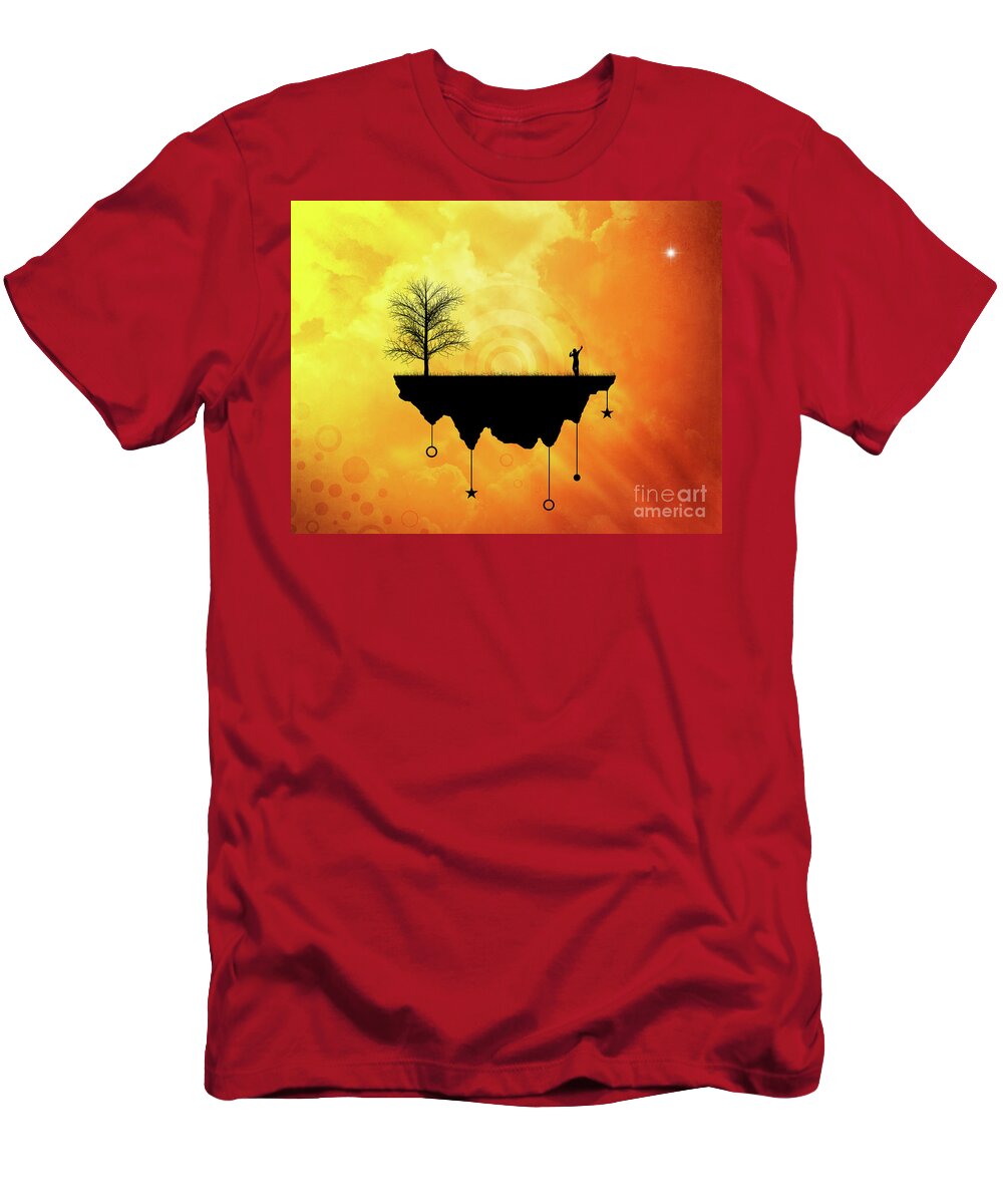 Surreal T-Shirt featuring the digital art Slice of Earth by Phil Perkins