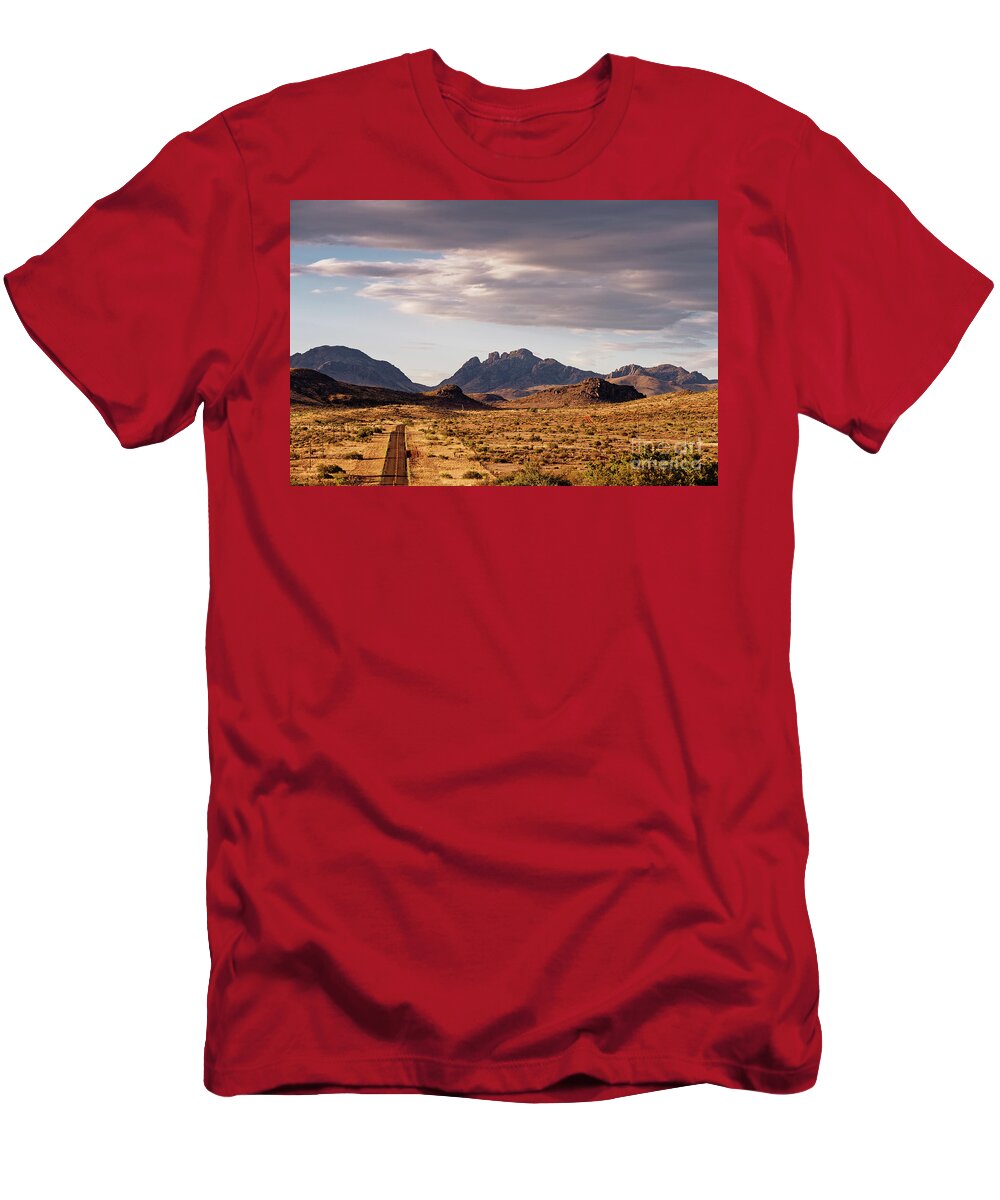 Davis Mountains T-Shirt featuring the photograph Social Distancing in the Vast Expanse of the Western Davis Mountains - Fort Davis West Texas by Silvio Ligutti