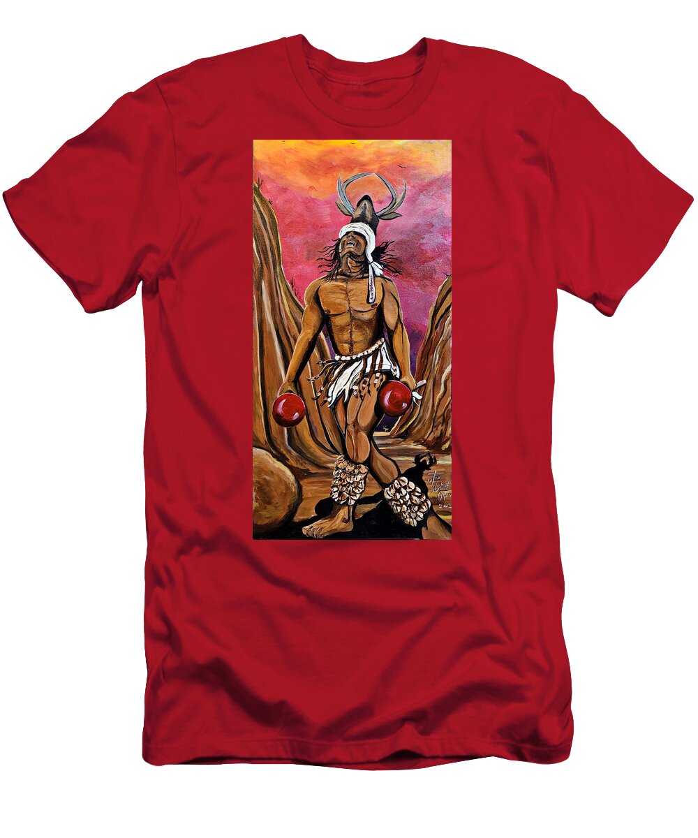  T-Shirt featuring the painting Sonoran Son III by Emanuel Alvarez Valencia