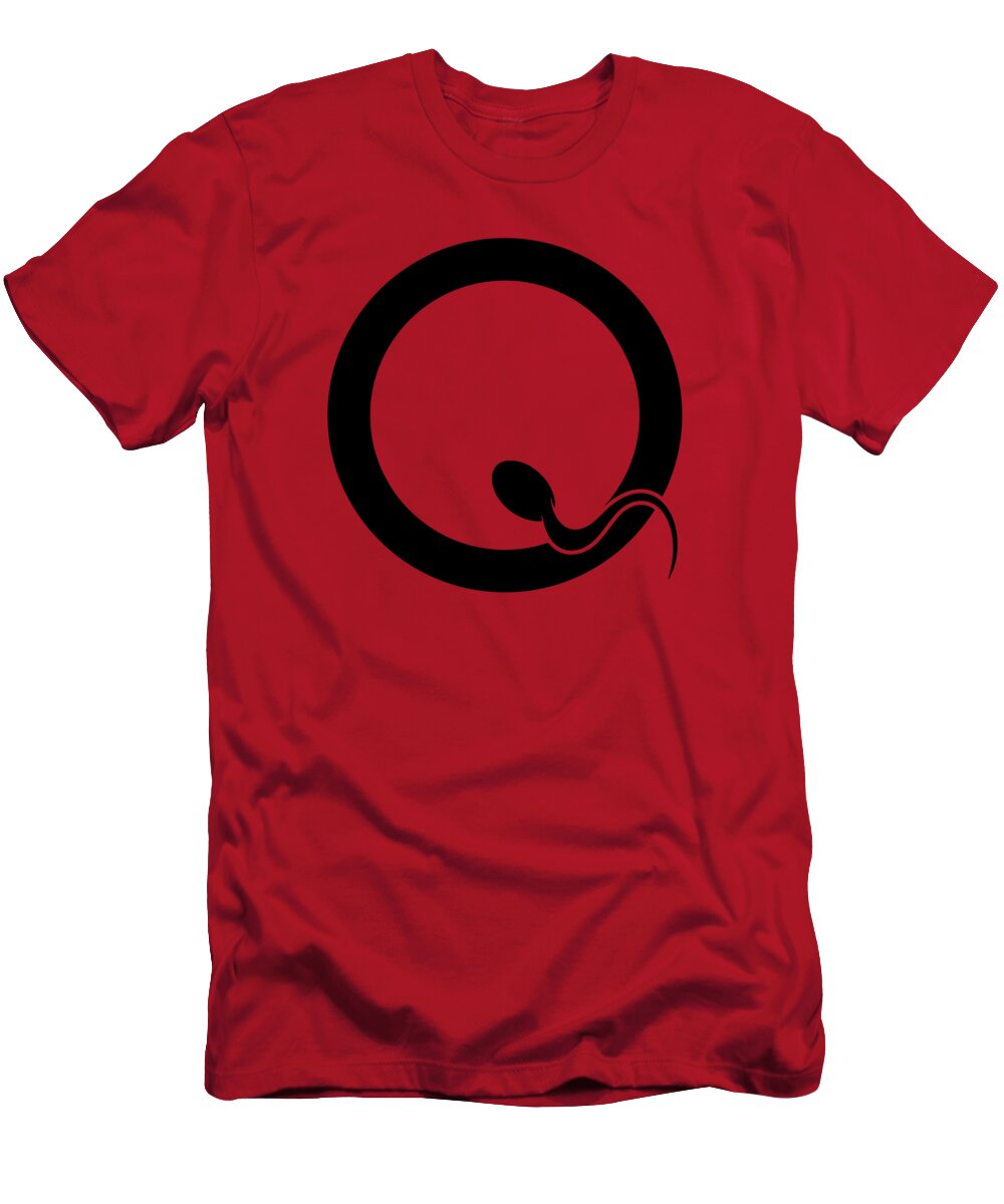 Qotsa T-Shirt featuring the digital art Spermy Q by Elza Bettencourt