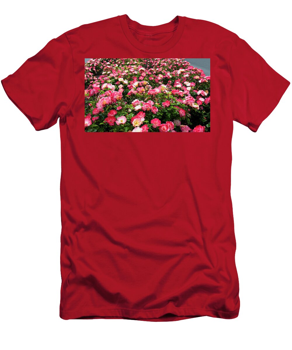 Lee Universtiy T-Shirt featuring the photograph Springtime Floral Fantasy by Marcy Wielfaert