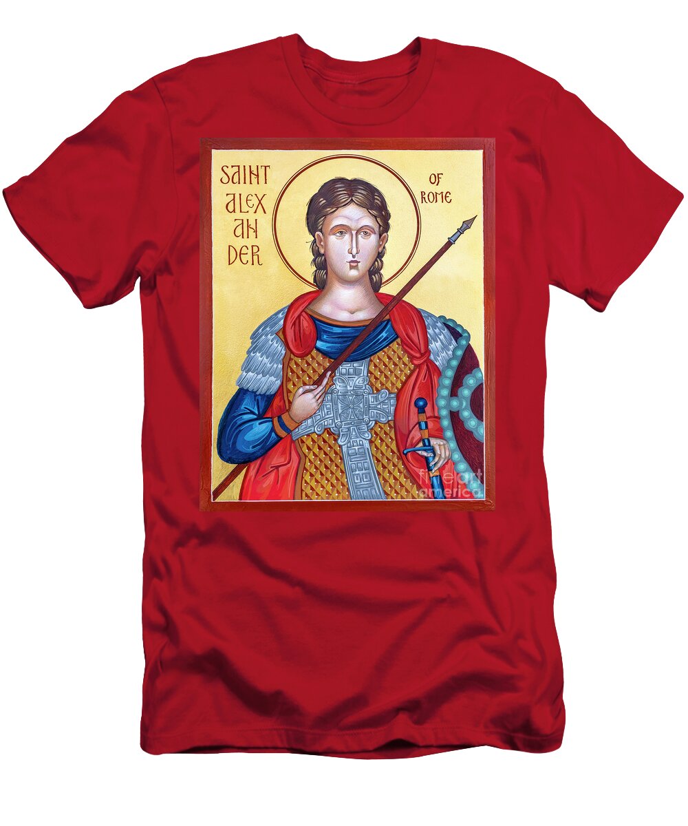 Saint Alexander Of Rome T-Shirt featuring the painting St. Alexander of Rome - RGANR by Robert Gerwing