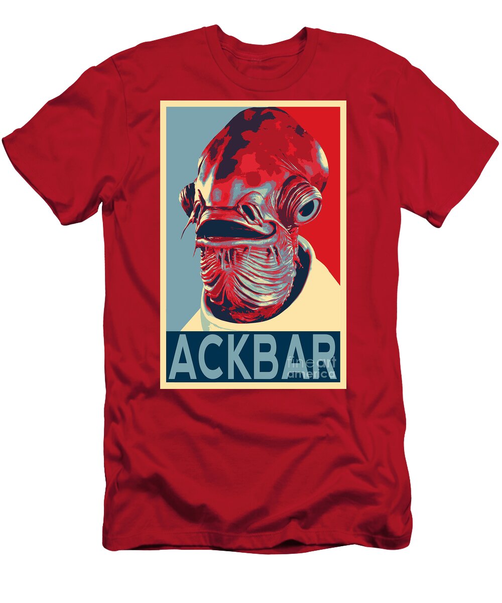 Star Wars Admiral Ackbar Art T-Shirt Men's Women's All Sizes
