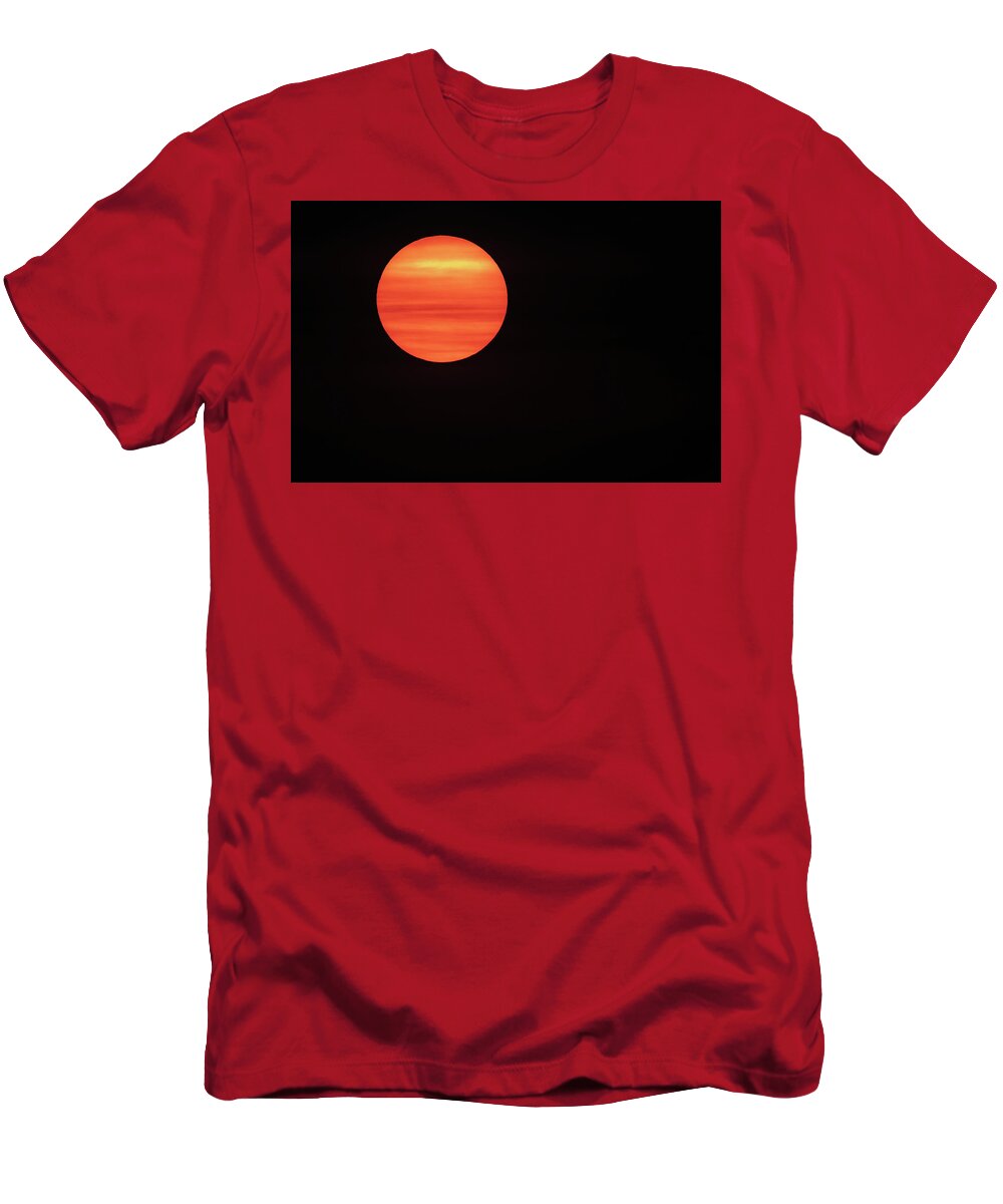 Sun T-Shirt featuring the photograph Sun Behind Clouds 6948-080320-2 by Tam Ryan