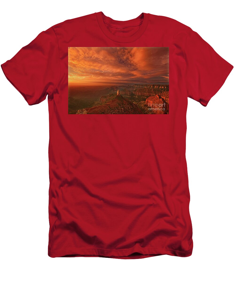 Dave Welling T-Shirt featuring the photograph Sunrise Clouds North Rim Grand Canyon National Park Arizona by Dave Welling