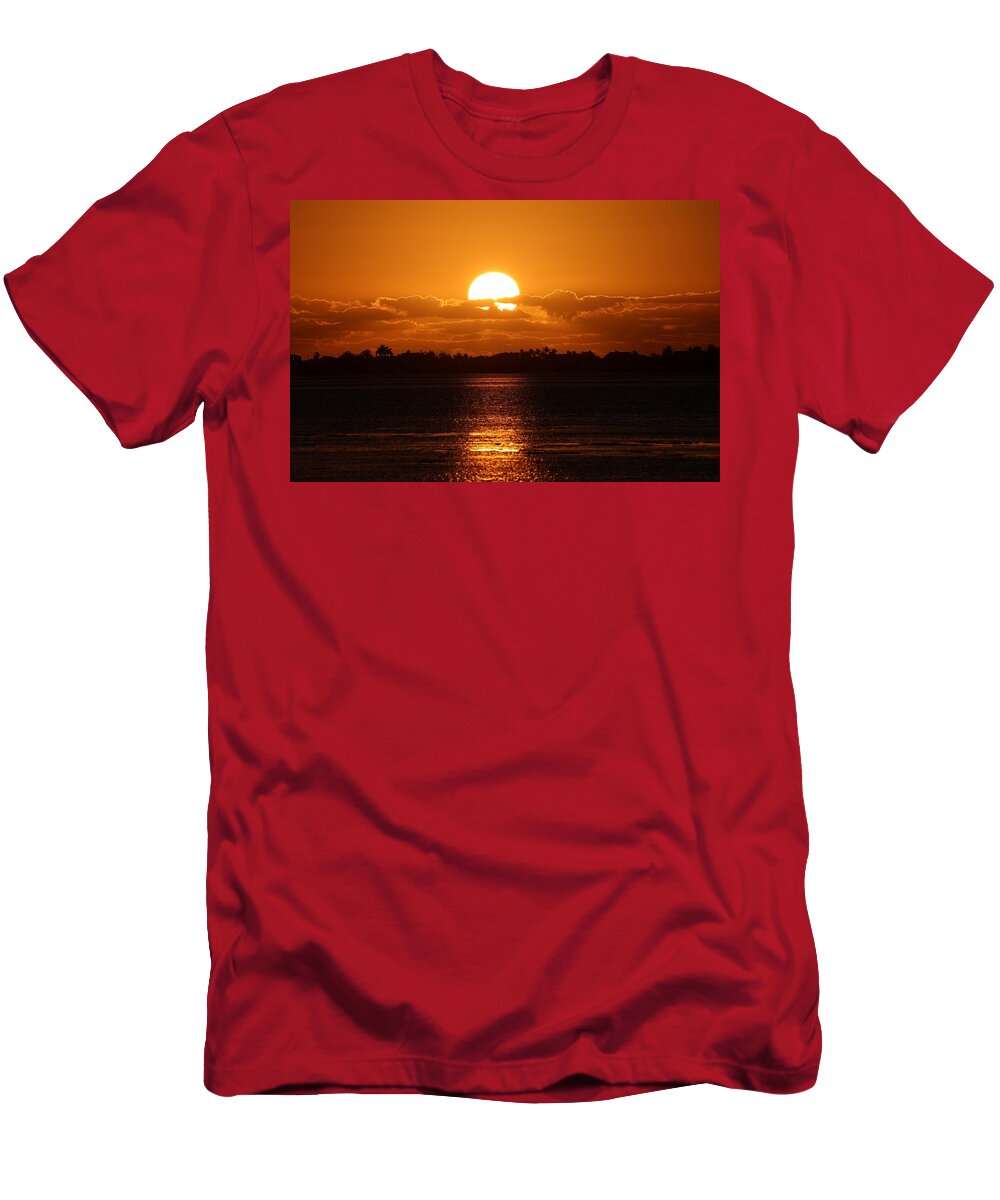 Sunset T-Shirt featuring the photograph Sunrise in Key West by Mingming Jiang