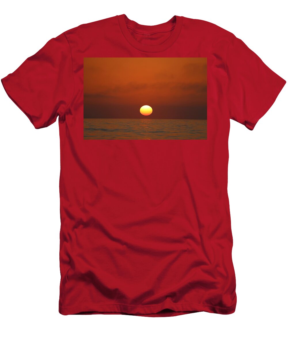 Sunset T-Shirt featuring the photograph Sunset 5 by Mingming Jiang
