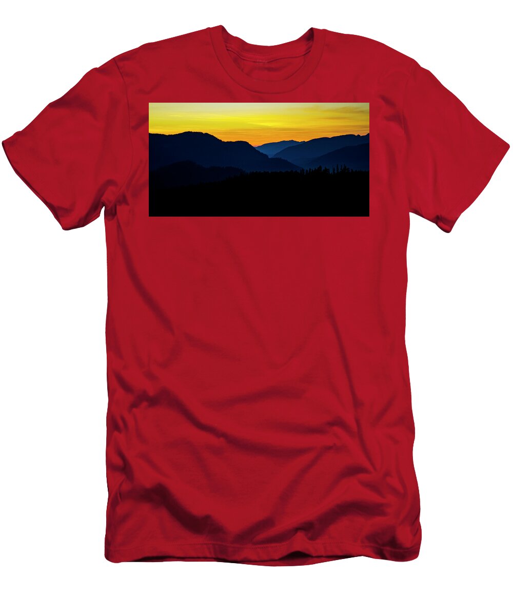 Gorgeous T-Shirt featuring the photograph Sunset Hills by Pelo Blanco Photo