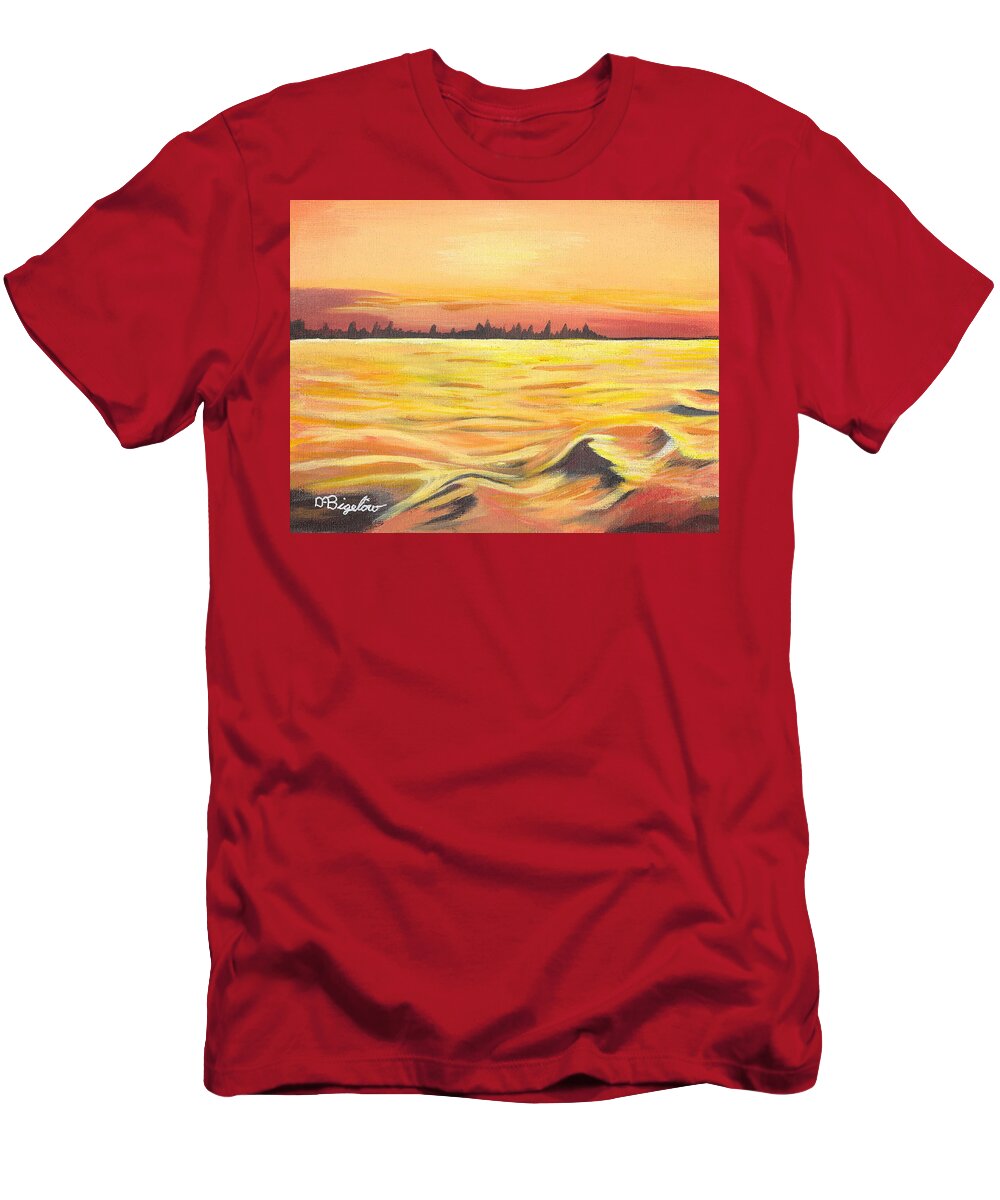 Pottahawk Point T-Shirt featuring the photograph Sunset Pottahawk Point by David Bigelow