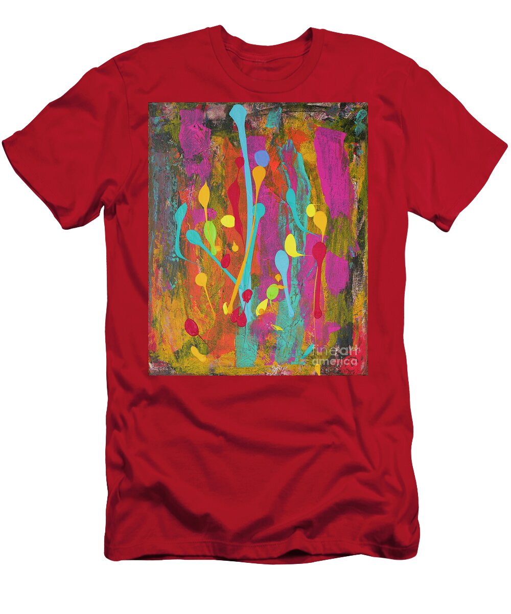 Temptations T-Shirt featuring the painting Temptations by Bjorn Sjogren