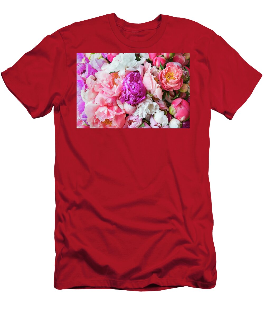 Peonies T-Shirt featuring the photograph The Embrace of Spring by Marilyn Cornwell