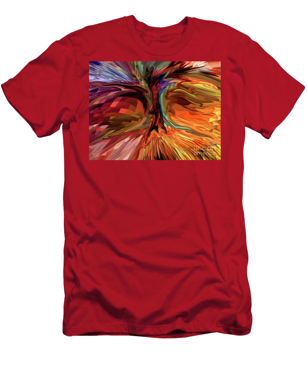 Tree T-Shirt featuring the digital art The Power of Roots by Jacqueline Shuler