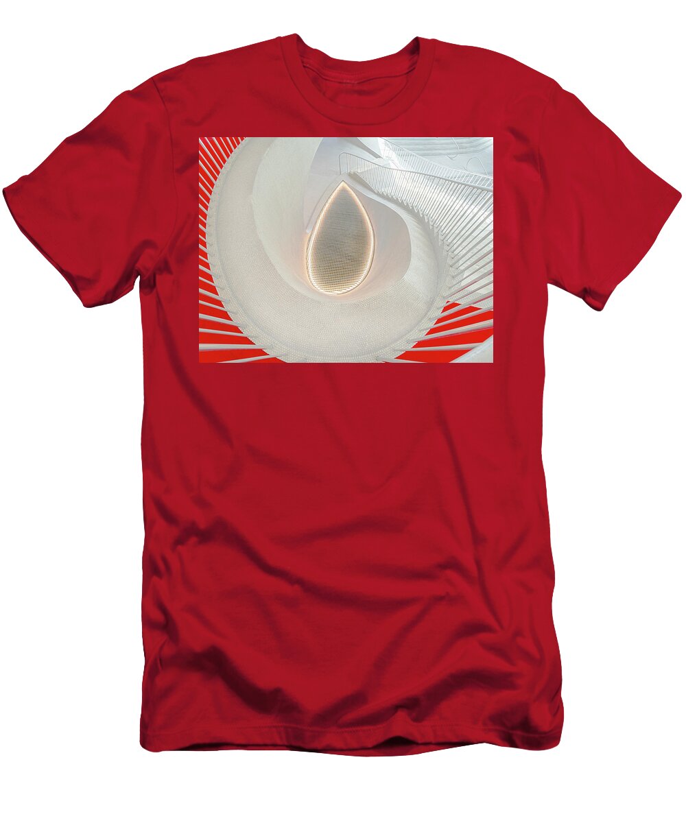 Steps T-Shirt featuring the photograph The Swirl of the Steps by Sylvia Goldkranz
