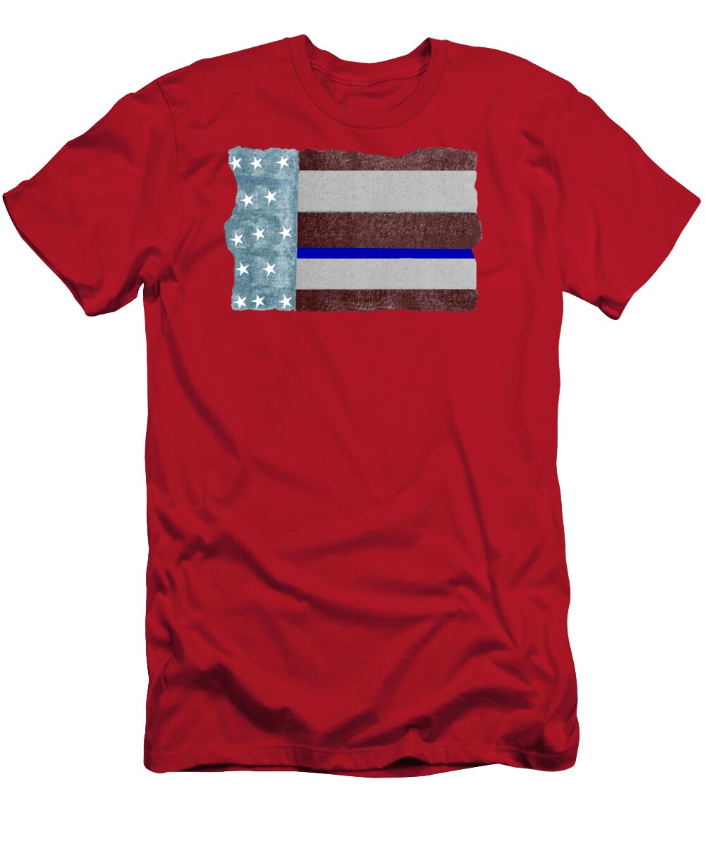 The Thin Blue Line T Shirt For Sale By Tom Prendergast