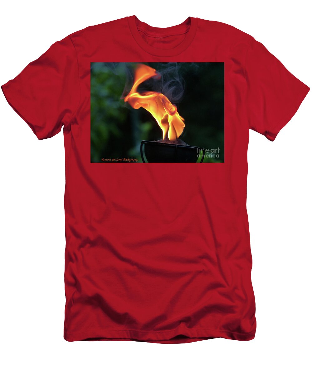Exotic T-Shirt featuring the photograph Torch Series III by Rosanne Licciardi