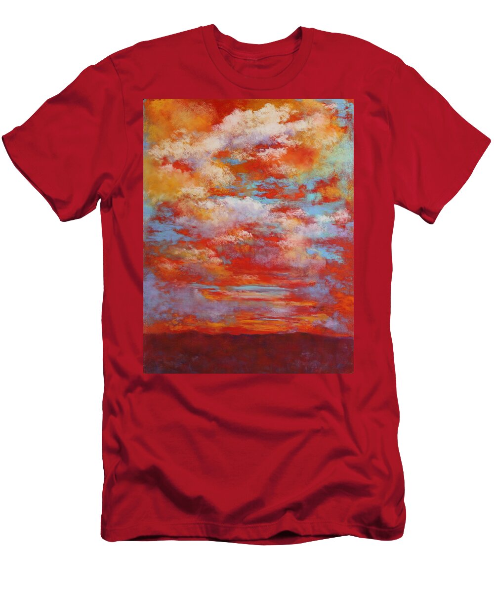 Southwest T-Shirt featuring the pastel Tucson Sunset 2 by M Diane Bonaparte
