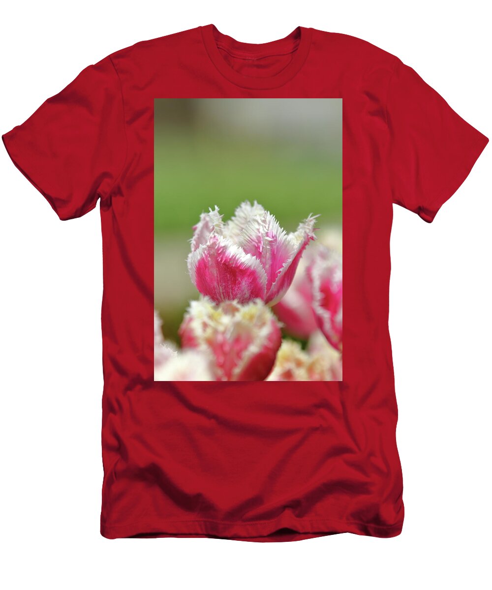 Nature T-Shirt featuring the photograph Tulip Textures by Lens Art Photography By Larry Trager
