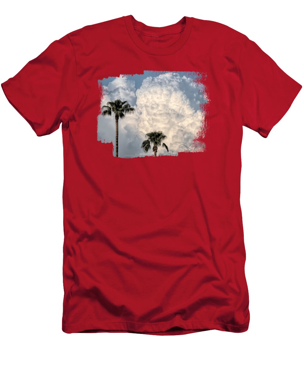 Monsoon T-Shirt featuring the photograph Two Monsoon Palms by Elisabeth Lucas