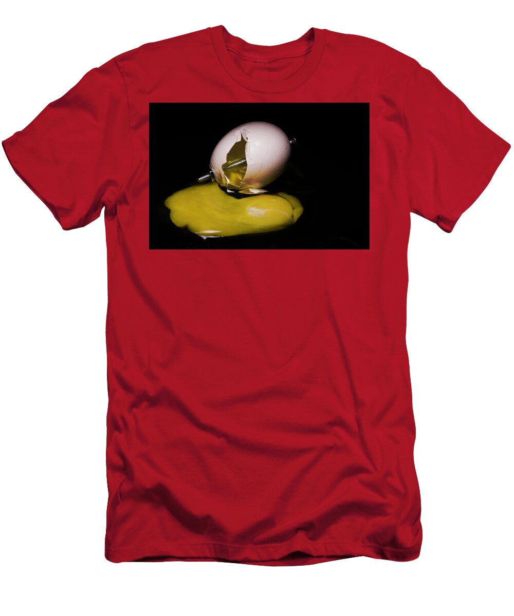 Egg T-Shirt featuring the photograph Unseccessful Plan by Pete Rems