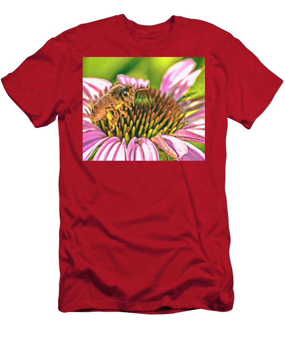 Honey Bee T-Shirt featuring the photograph Untitled_hbe by Paul Vitko