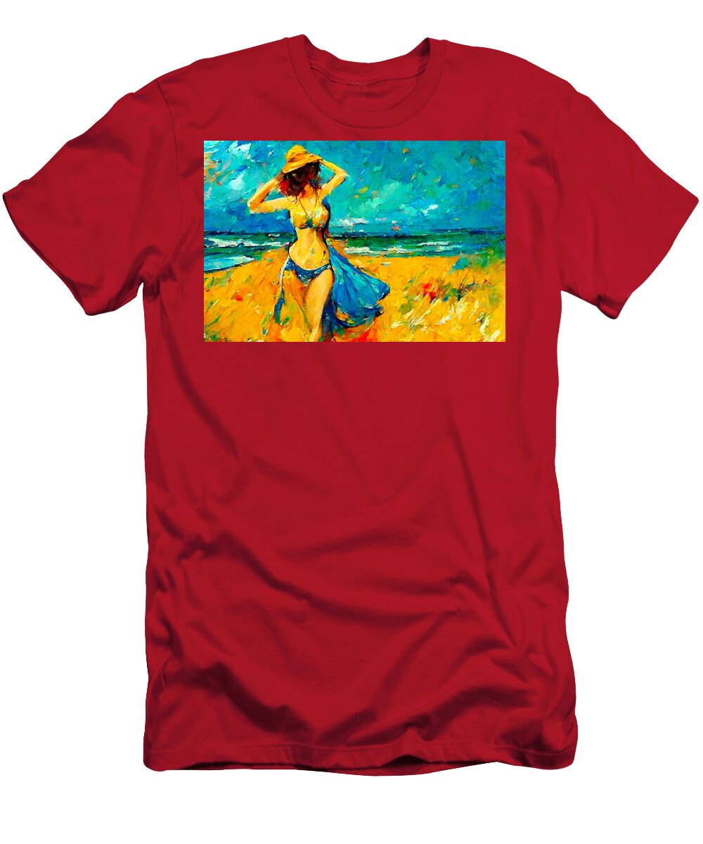 Vincent Van Gogh T-Shirt featuring the digital art Van Gogh #13 by Craig Boehman