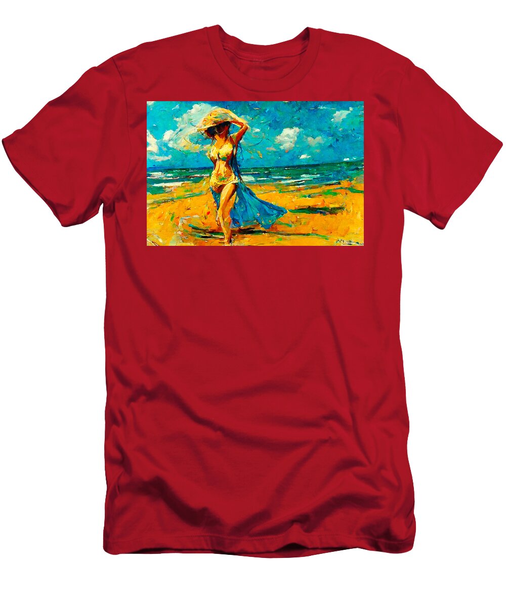 Vincent Van Gogh T-Shirt featuring the digital art Van Gogh #14 by Craig Boehman