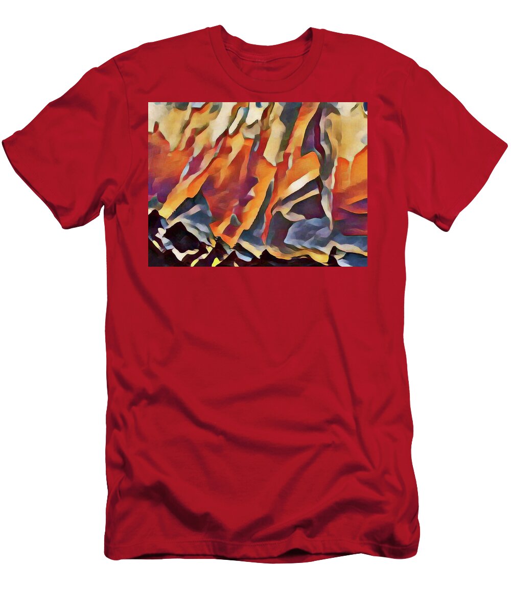  T-Shirt featuring the digital art Vibrance 1 by David Hansen